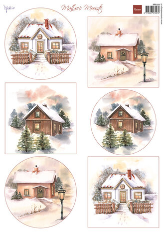 Marianne Design Decoupage Mattie's Mooiste Winter Cottages (MB0220) (DISCONTINUED) Marianne Design Decoupage Mattie's Mooiste Winter Cottages (MB0220) (DISCONTINUED)