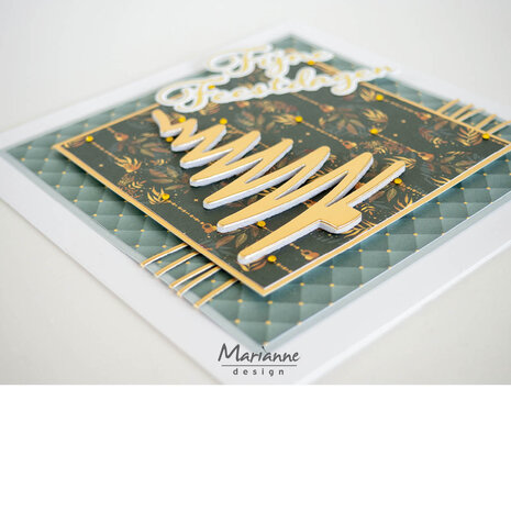 Marianne Design Hot Foil Fijne Feestdagen (CR1670) (DISCONTINUED)