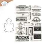 Elizabeth Craft Designs La Dolce Vita Stamp & Dies The Bookstore (CSD374)