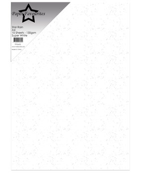 Paper Favourites Star Rain A4 Super White 130gsm (10pcs) (PFSS603)