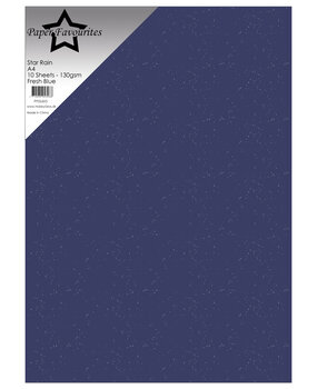 Paper Favourites Star Rain A4 Fresh Blue 130gsm (10pcs) (PFSS605)