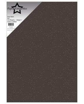 Paper Favourites Star Rain A4 Dark Coffee 130gsm (10pcs) (PFSS608)