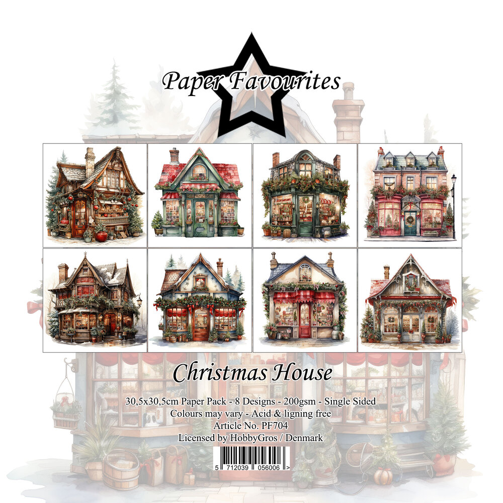 Paper Favourites Christmas House 12x12 Inch Paper Pack (PF704) Paper Favourites Christmas House 12x12 Inch Paper Pack (PF704)
