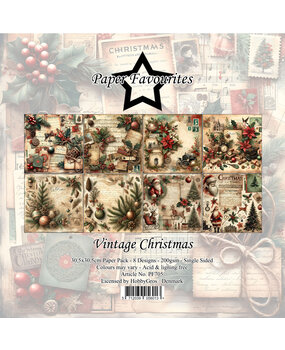 Paper Favourites Vintage Christmas 12x12 Inch Paper Pack (PF705)