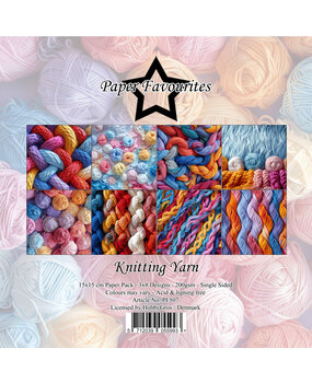 Paper Favourites Knitting Yarn 6x6 Inch Paper Pack (PF507)