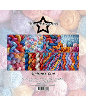 Paper Favourites Knitting Yarn 12x12 Inch Paper Pack (PF707)