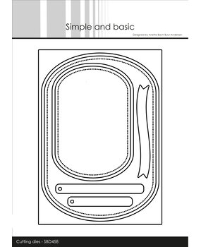 Simple and Basic Rounded Rectangles A6 Dies (SBD458)