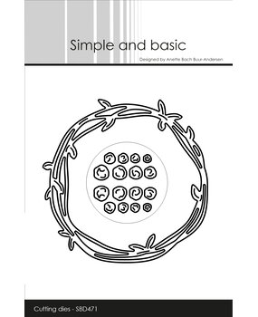 Simple and Basic Wreath w/Berries Dies (SBD471)