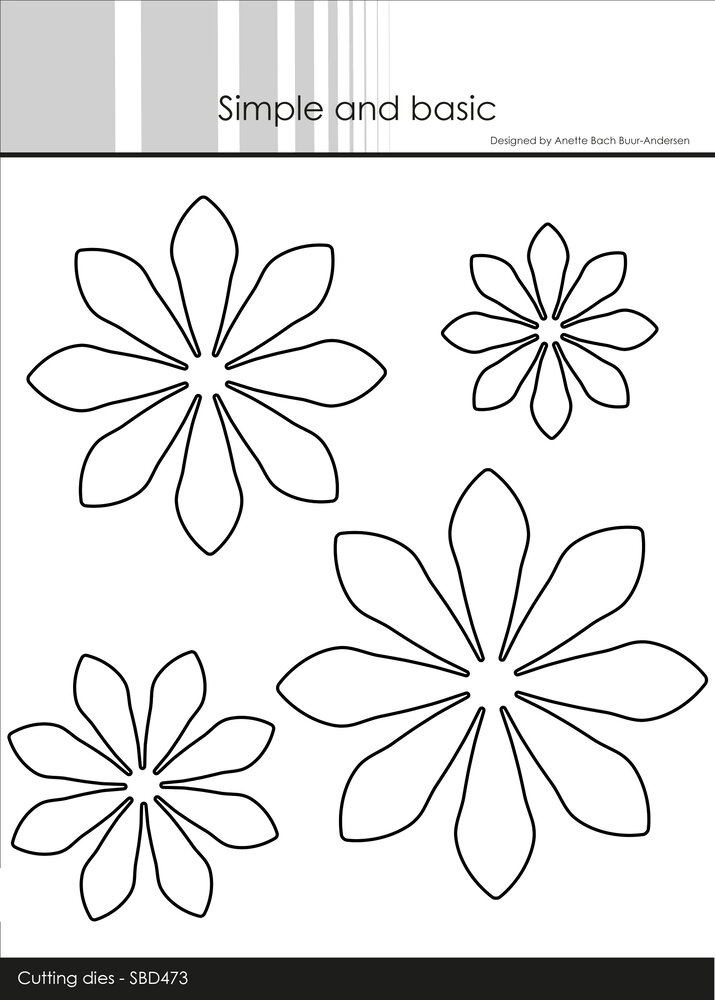 Simple and Basic 3D Flowers Dies (SBD473)