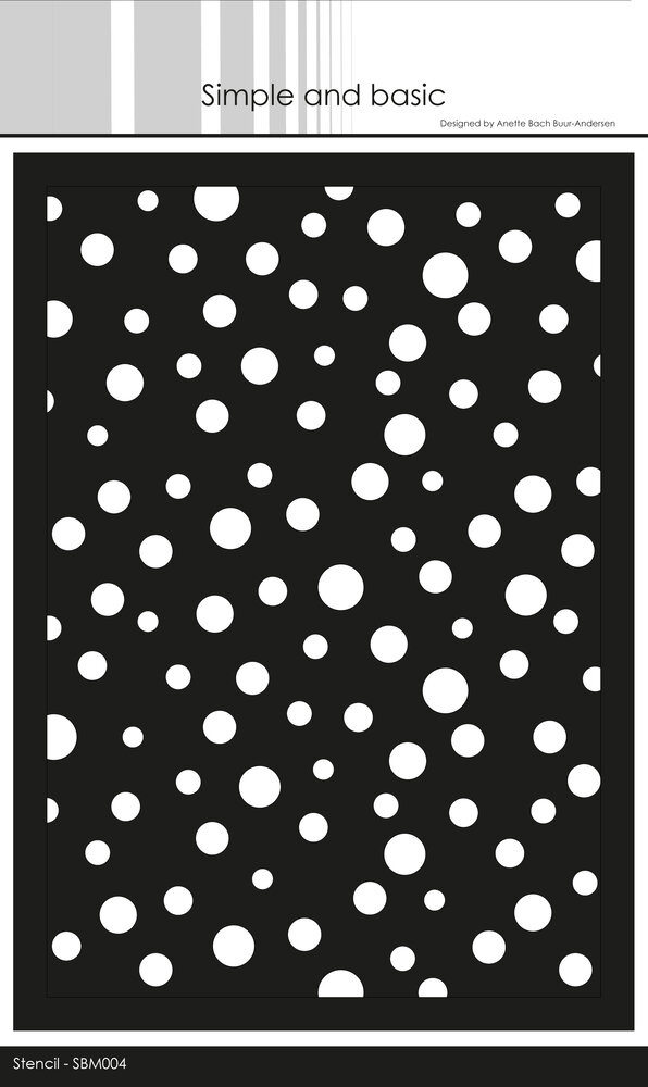 Simple and Basic Circles A5 Stencil (SBM004)