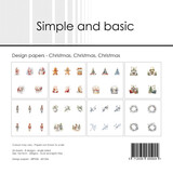 Simple and Basic Christmas, Christmas, Christmas 6x6 Inch Paper Pack (SBP536)