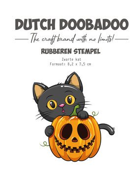 Dutch Doobadoo Rubber Stamp Zwarte Kat (497.004.025) Dutch Doobadoo Rubber Stamp Zwarte Kat (497.004.025)