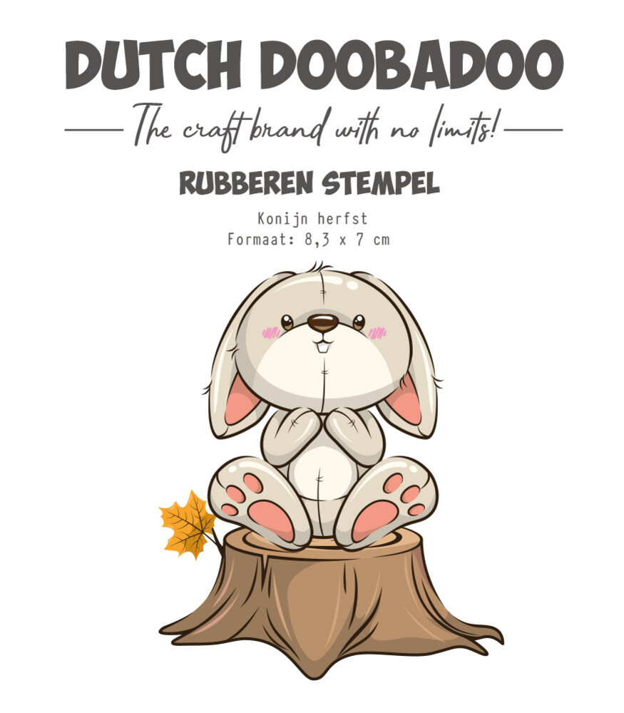Dutch Doobadoo Rubber Stamp Rabbit Fall (497.004.024)