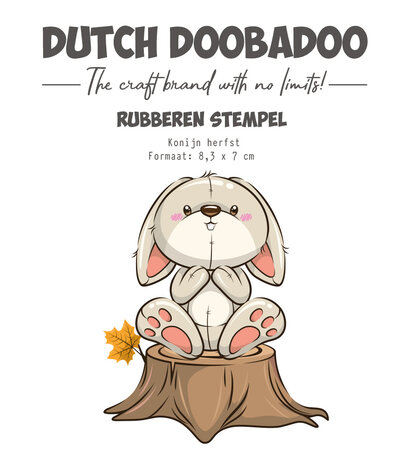 Dutch Doobadoo Rubber Stamp Rabbit Fall (497.004.024)