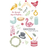 Sizzix Clear Stamps by Catherine Pooler 12 Days of Christmas (30pcs) (666726) (DISCONTINUED)