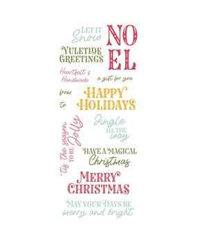Sizzix Clear Stamps by Catherine Pooler Greetings of the Season (13pcs) (666722)