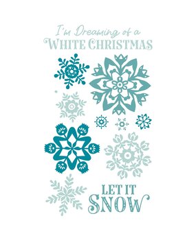 Sizzix Clear Stamps by Catherine Pooler White Christmas (12pcs) (666724)