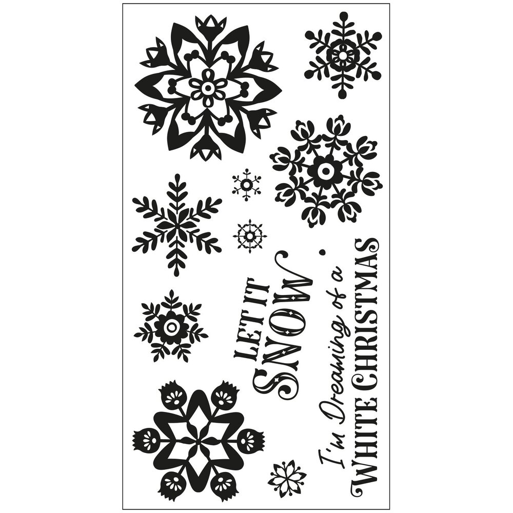 Sizzix Clear Stamps by Catherine Pooler White Christmas (12pcs) (666724)