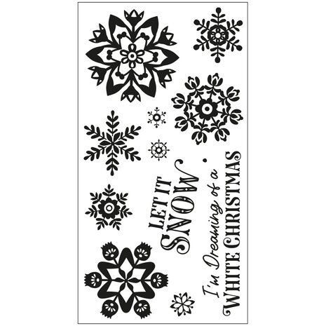 Sizzix Clear Stamps by Catherine Pooler White Christmas (12pcs) (666724)