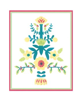 Sizzix Layered Stencils by Catherine Pooler Folk Tree (4pcs) (666731) (DISCONTINUED)