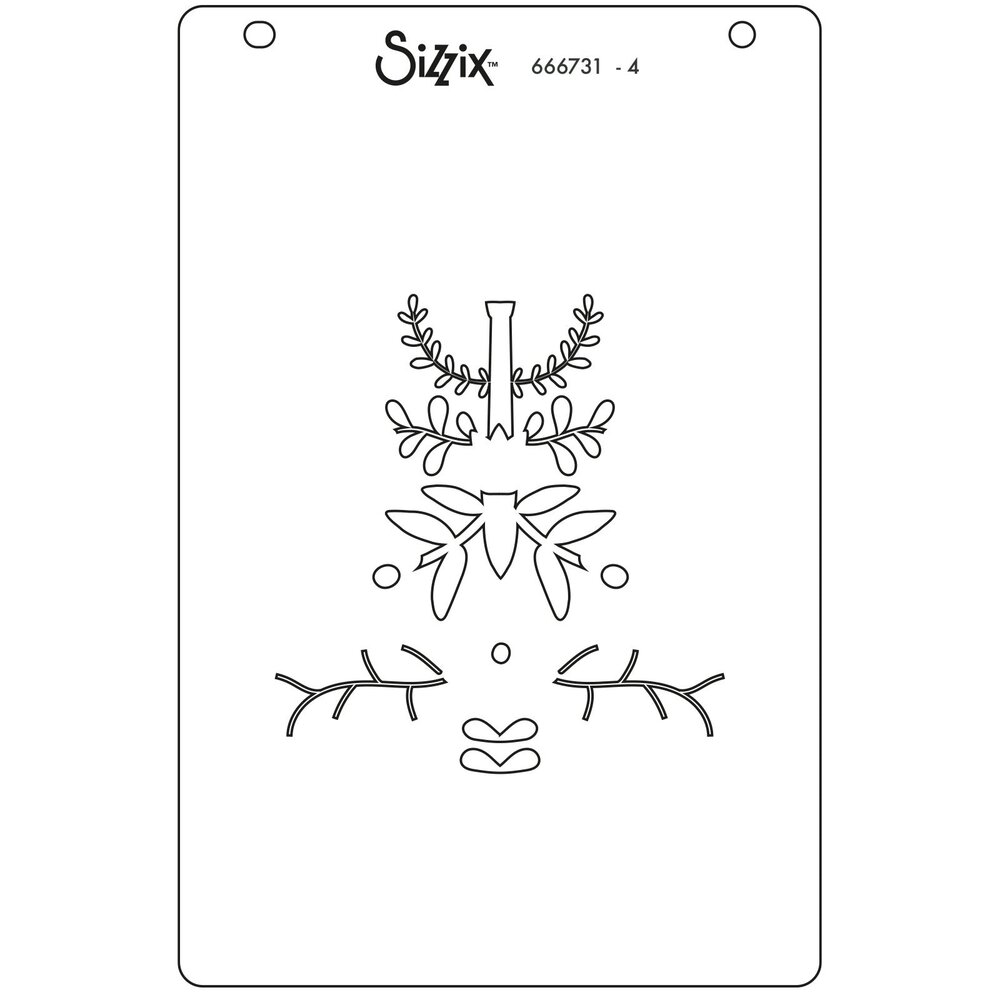 Sizzix Layered Stencils by Catherine Pooler Folk Tree (4pcs) (666731) (DISCONTINUED)