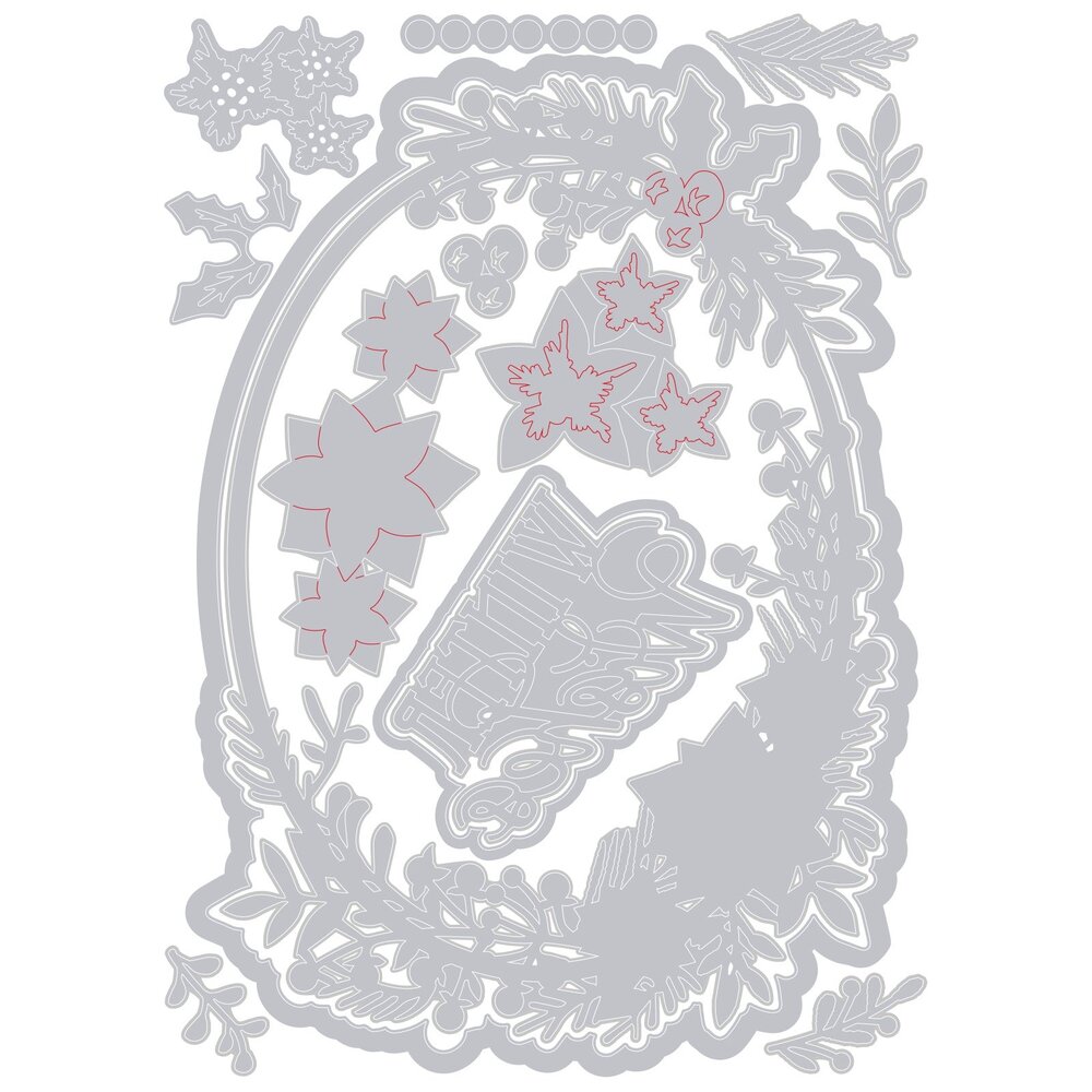 Sizzix Thinlits Die by Jen Long Winter Wishes #2 (14pcs) (666736) Sizzix Thinlits Die by Jen Long Winter Wishes #2 (14pcs) (666736)