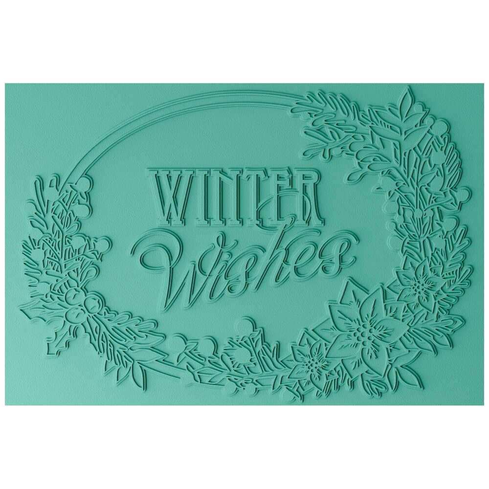 Sizzix 3D Textured Impressions by Jen Long Winter Wishes (666734) (DISCONTINUED)