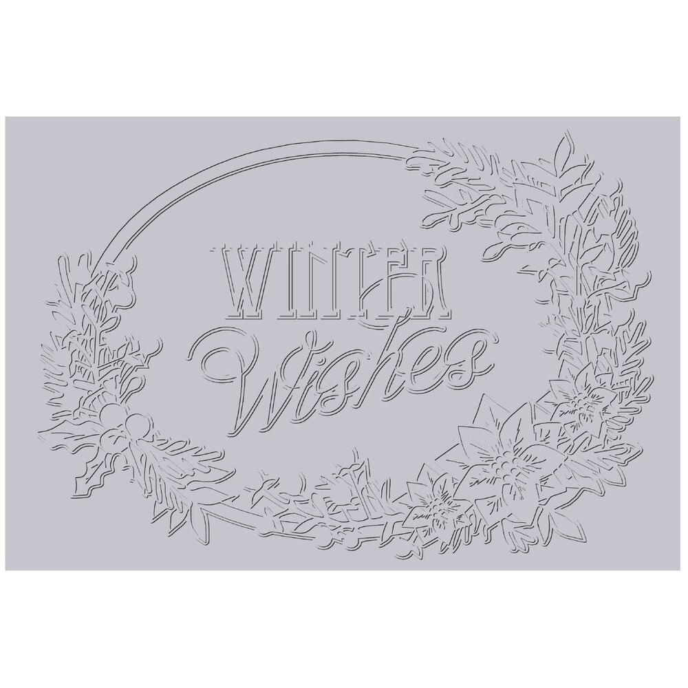Sizzix 3D Textured Impressions by Jen Long Winter Wishes (666734) (DISCONTINUED)