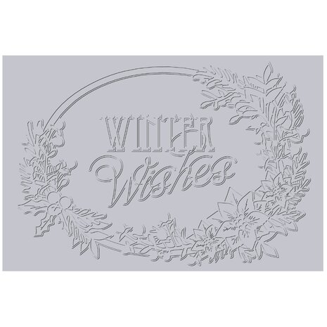 Sizzix 3D Textured Impressions by Jen Long Winter Wishes (666734) (DISCONTINUED)