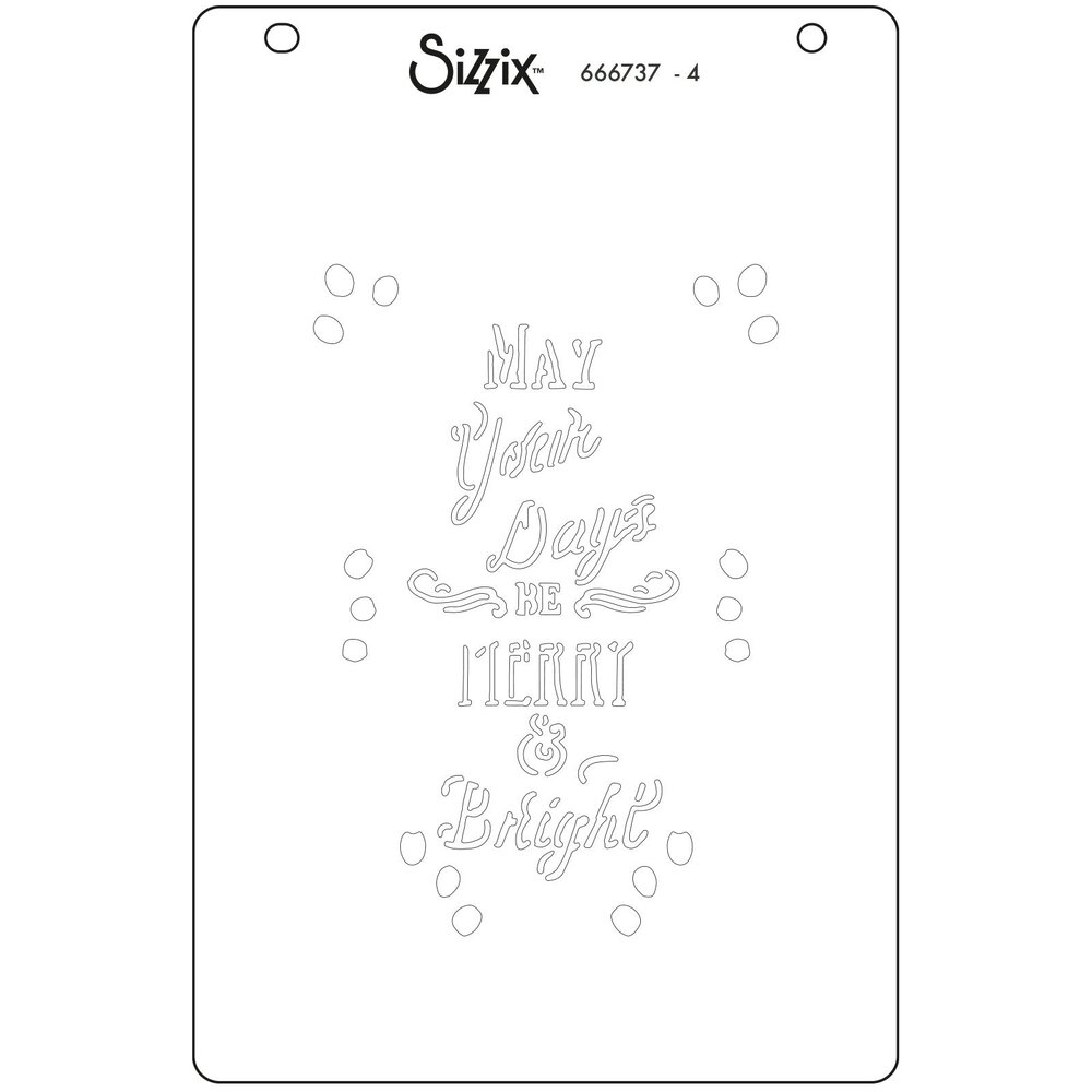Sizzix Layered Stencils by Jen Long Merry & Bright #3 (4pcs) (666737) (DISCONTINUED) Sizzix Layered Stencils by Jen Long Merry & Bright #3 (4pcs) (666737) (DISCONTINUED)