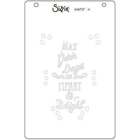 Sizzix Layered Stencils by Jen Long Merry & Bright #3 (4pcs) (666737) (DISCONTINUED) Sizzix Layered Stencils by Jen Long Merry & Bright #3 (4pcs) (666737) (DISCONTINUED)