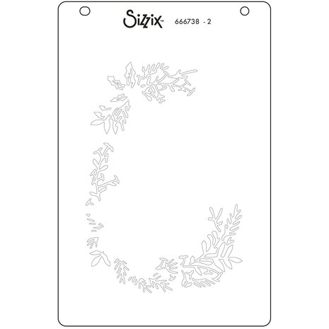 Sizzix Layered Stencils by Jen Long Winter Wishes #3 (4pcs) (666738)