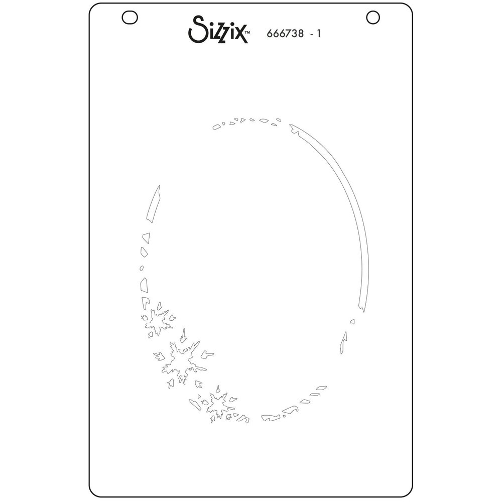 Sizzix Layered Stencils by Jen Long Winter Wishes #3 (4pcs) (666738)