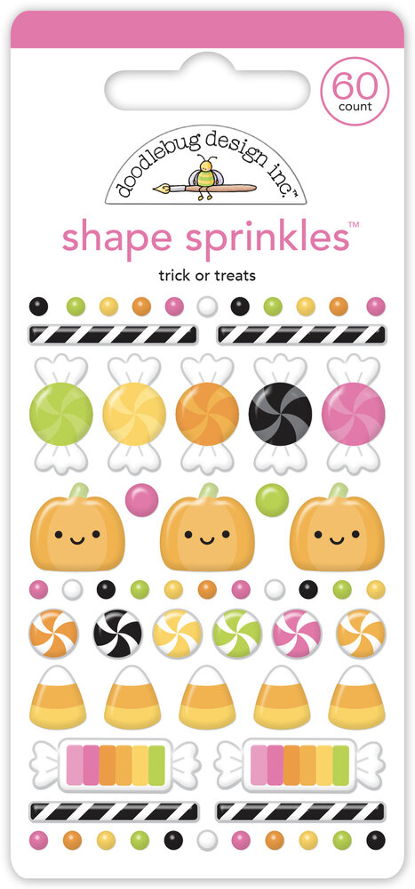 Doodlebug Design Trick Or Treats Shape Sprinkles (8560)