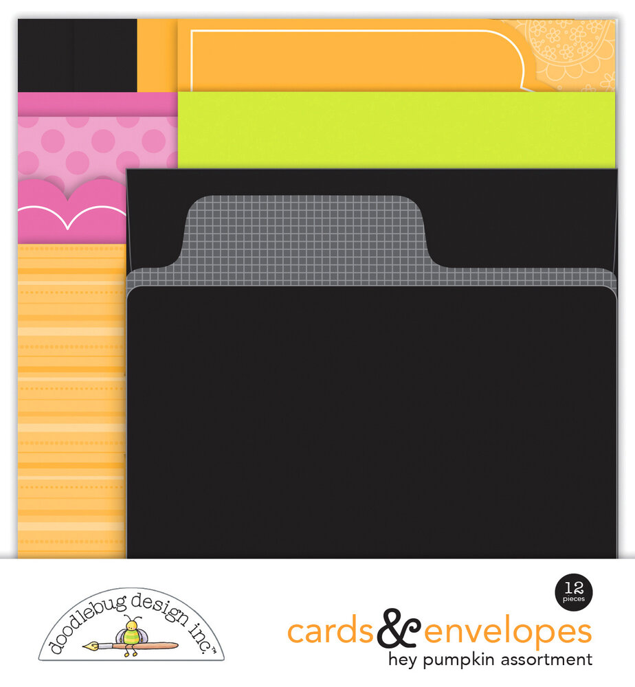 Doodlebug Design Hey Pumpkin Assortment Cards & Envelopes (8589)