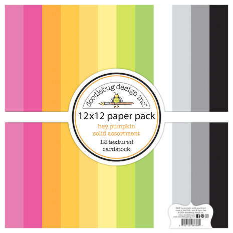 Doodlebug Design Hey Pumpkin 12x12 Inch Textured Cardstock Assortment Pack (8608) Doodlebug Design Hey Pumpkin 12x12 Inch Textured Cardstock Assortment Pack (8608)