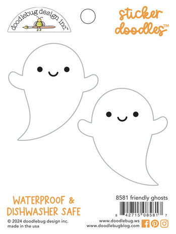 Doodlebug Design Friendly Ghosts Sticker Doodles (8581) Doodlebug Design Friendly Ghosts Sticker Doodles (8581)