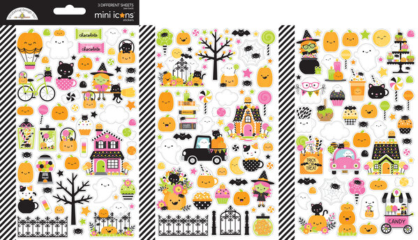 Doodlebug Design Hey Pumpkin Mini Icons Stickers (8573)