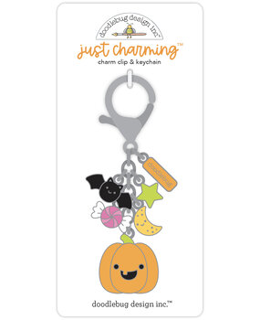 Doodlebug Design Hey Pumpkin Just Charming Clip & Keychain (8576)