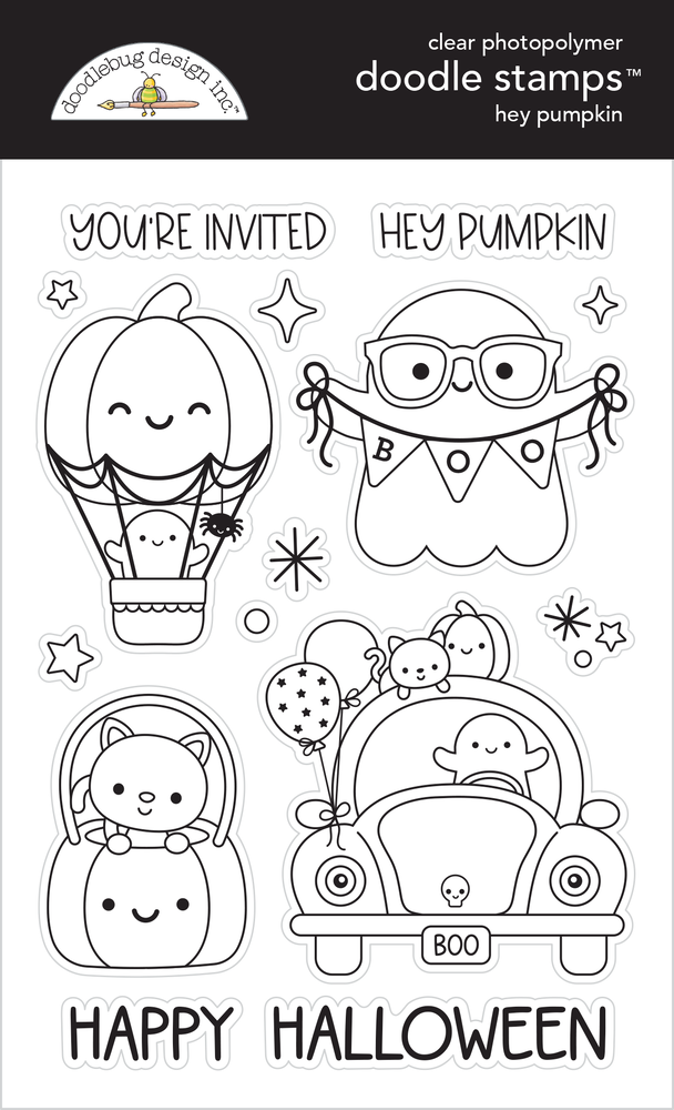 Doodlebug Design Hey Pumpkin Doodle Stamps (8582)