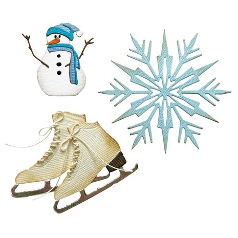 Sizzix Thinlits Die by Tim Holtz Vault Winter Wishes (10pcs) (666717)