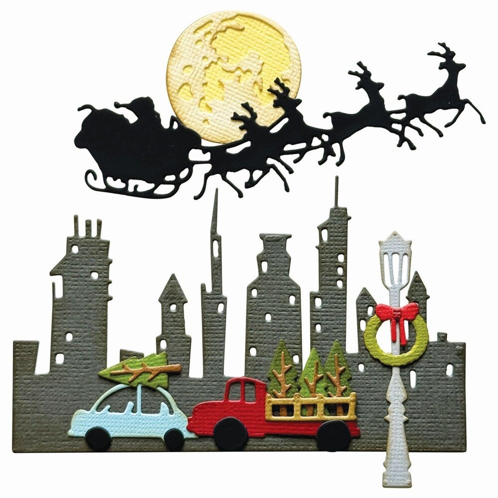 Sizzix Thinlits Die by Tim Holtz Vault Christmas Magic (12pcs) (666718)