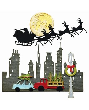 Sizzix Thinlits Die by Tim Holtz Vault Christmas Magic (12pcs) (666718) Sizzix Thinlits Die by Tim Holtz Vault Christmas Magic (12pcs) (666718)