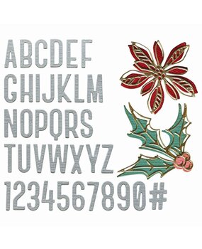 Sizzix Thinlits Die by Tim Holtz Vault Seasonal Sketch (43pcs) (666719) Sizzix Thinlits Die by Tim Holtz Vault Seasonal Sketch (43pcs) (666719)