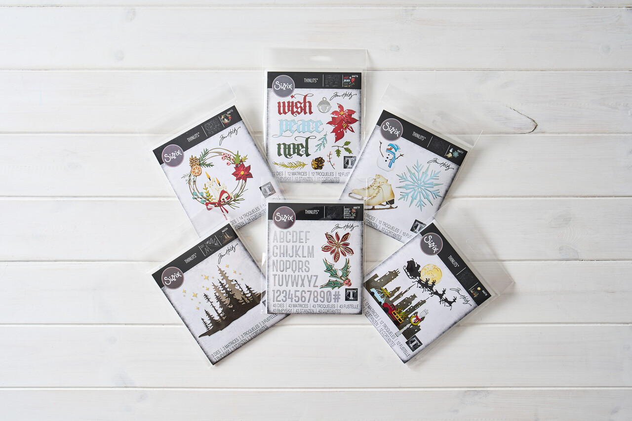 Sizzix [Craftlines Exclusive] Tim Holtz Christmas Collection 2024 Bundle (32440) 5+1 FREE