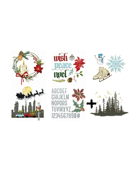 Sizzix [Craftlines Exclusive] Tim Holtz Christmas Collection 2024 Bundle (32440) 5+1 FREE