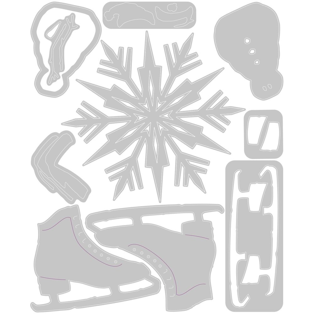 Sizzix Thinlits Die by Tim Holtz Vault Winter Wishes (10pcs) (666717)