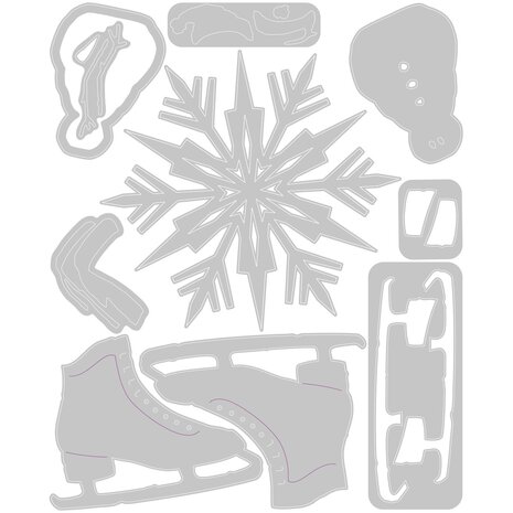 Sizzix Thinlits Die by Tim Holtz Vault Winter Wishes (10pcs) (666717)