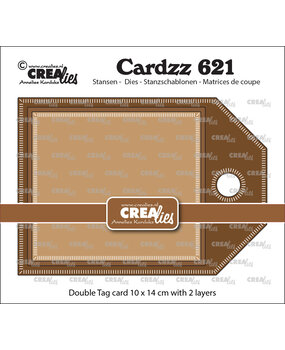 Crealies Cardzz Dies No. 621 Double Tag Card (CLCZ621)