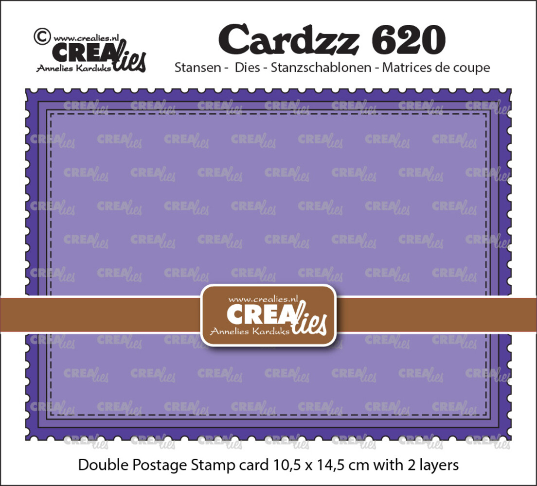 Crealies Cardzz Stansen No. 620 Dubbele Kaart Postzegel (CLCZ620)